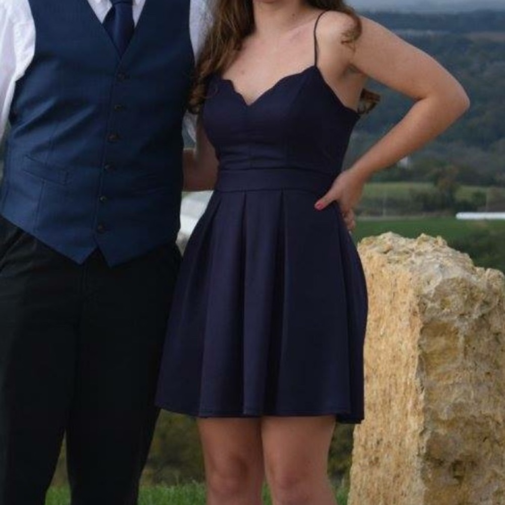 B. Darling fit and flare homecoming dress